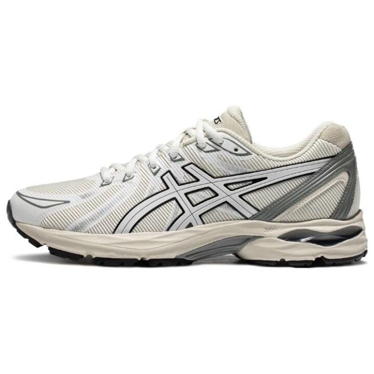 Asics Gel-Flux Удобная ткань Синтетическая кожа Прочные Дышащие Низкие Повседневные Кроссовки для бега Мужские кроссовки Серый Белый 1011B825-021