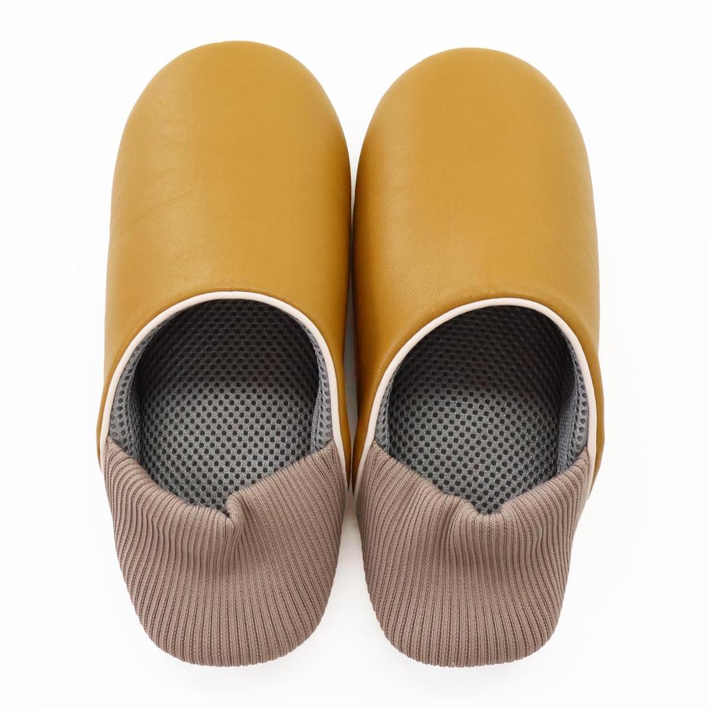 Okamura size L slippers, yellow,