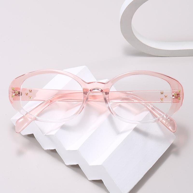 Anti-blue Light Glasses Exquisite Simple Oval Eyewear Women Men Travel Eyeglasses Blue Light Blocking Man Lady Computer Eyeglas