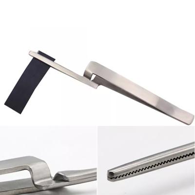 Stainless Steel Dental Occlusal Paper Tweezers Curved Bite Articulating Paper Plier Orthodontic Forcep For Teeth Care Tool