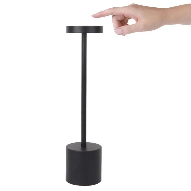 

3600mAh Modern Three-color Infinitely Dimmable Rechargeable Table Lamp Led Bedroom Bar Desk Lamp USB Night Light Gift Hot