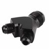 AN10 10AN auf AN6 6AN Außengewinde Y-Block Fitting Adapter Schwarz