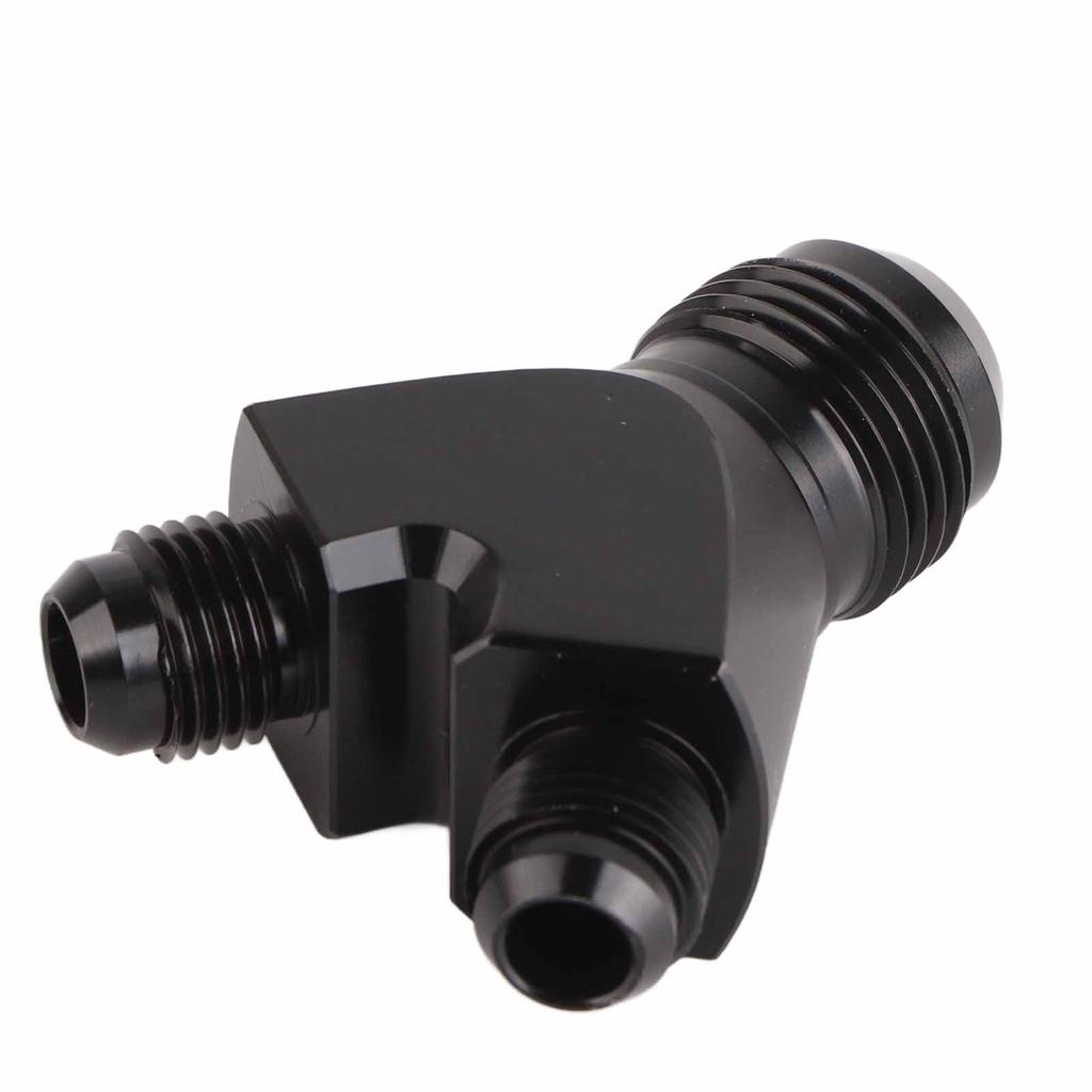 AN10 10AN auf AN6 6AN Außengewinde Y-Block Fitting Adapter Schwarz