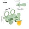 Popsicle Molds 4-Cavity Popsicle Molds Silicone Non-Sticky Pacifier Shaped Ice Pop Easy Release Popsicle Mold Cream Ice Maker