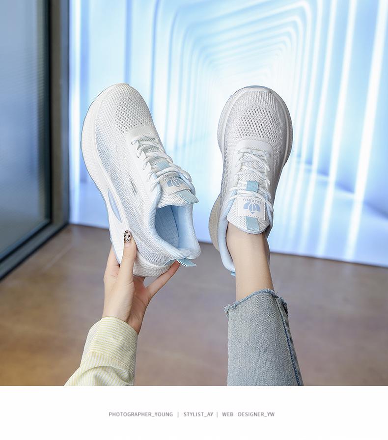 New Korean Style Breathable Mesh Women's Casual Flyknit Sneakers