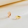 C Shape Solid 18K Gold Internally Threaded Cartilage Hoop AU750 Minimalist Body Piercing Jewelry
