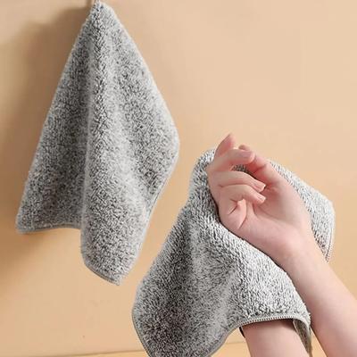 Bamboo Charcoal Dishcloth Household Absorbent Window Cleaning Cloth Microfiber Non-stick Oil Towel Rag Kitchen Accessories
