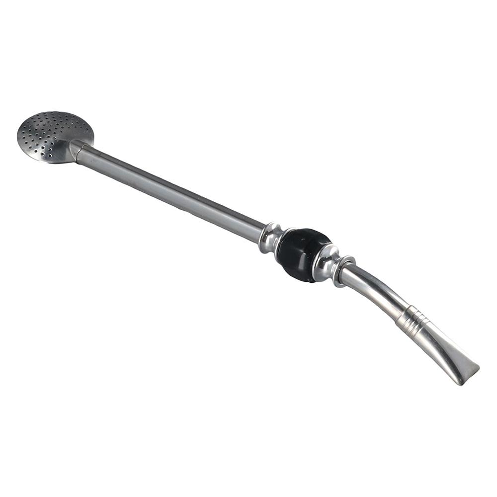 With Cleaning Brush Stirring Fliter Straw Loose Leaf Yerba Mate Stirring Straw  Office