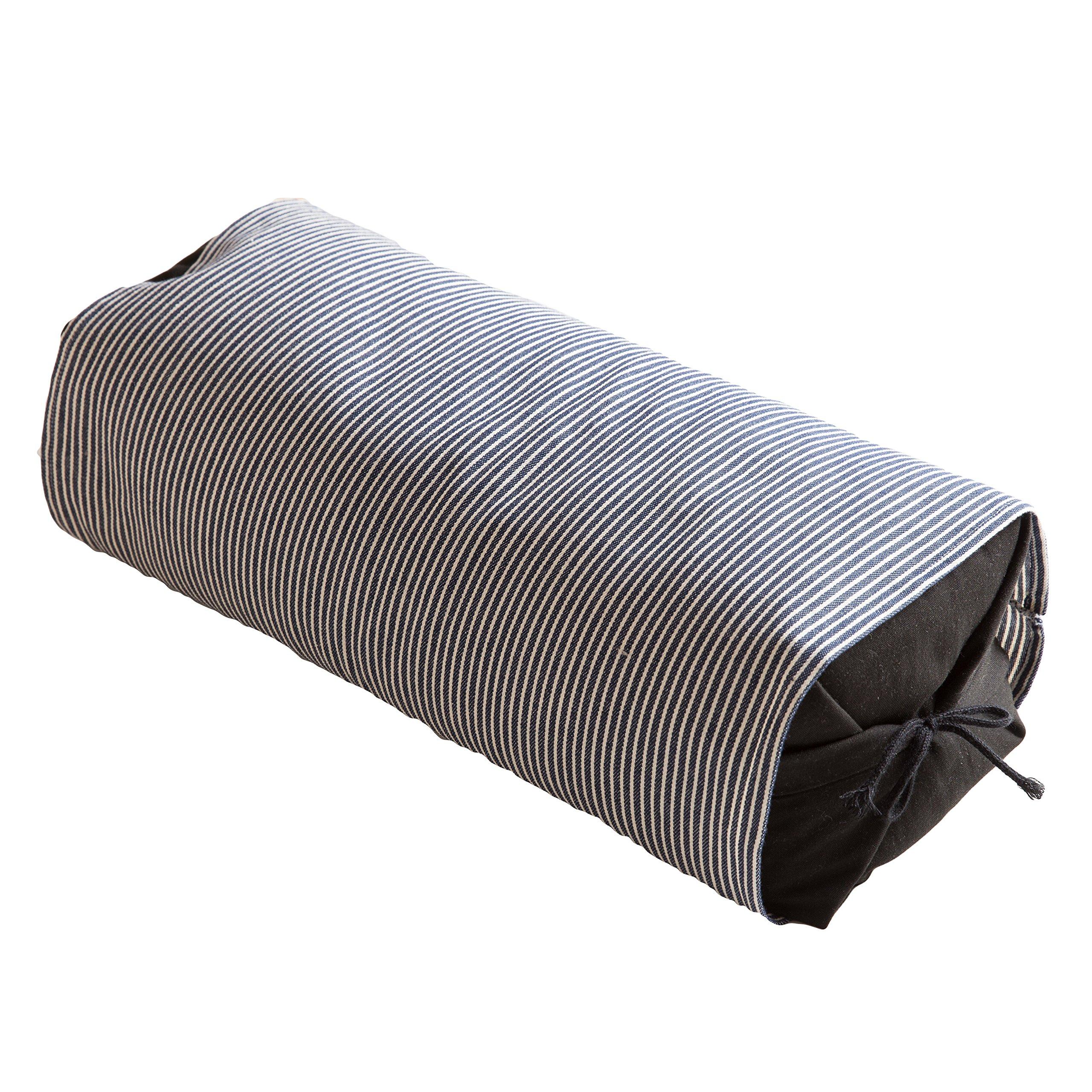 

Buckwheat Pillow Made in Japan Deodorizing and Antibacterial Treatment Height Adjustable 18 x 47 x 16 cm Navy 32001907 (Height: High)