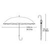 Rain Umbrella Automatic Open with Reflective Trim for Safe Night Walking and Durable Wind Resistant Design