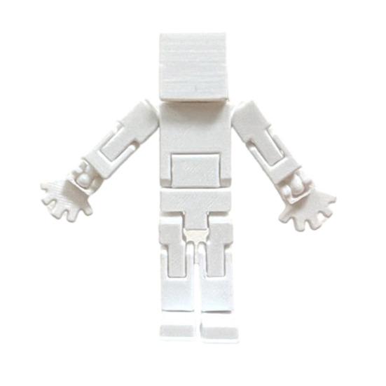 

Фигурка кубического робота, напечатанная на 3D-принтере, с подвижными суставами. Игрушка-антистресс в виде кубического человечка, украшение для дома, офиса, рабочего стола. зелёный