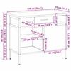 Workbench with Drawers Black and Gray 100 x 55 x 85 cm