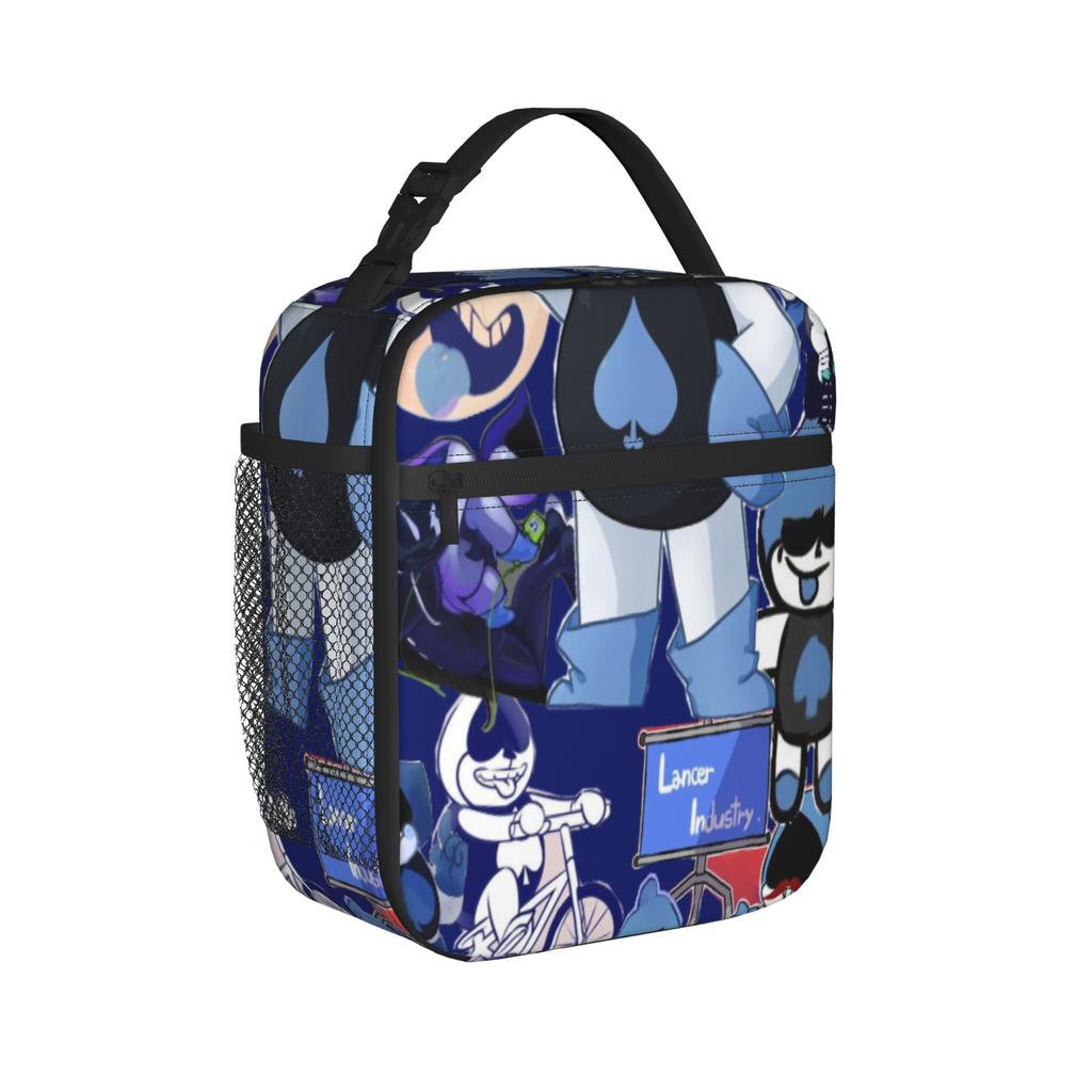  Lancer Face  Thermal Insulated Lunch Bags for Travel  Reusable Bento Box Men Women Cooler Thermal Lunch Box