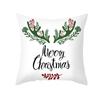 Christmas Pillow Cover Cartoon Letter Print Cushion Cover Office Sofa Pillow Cover Home
