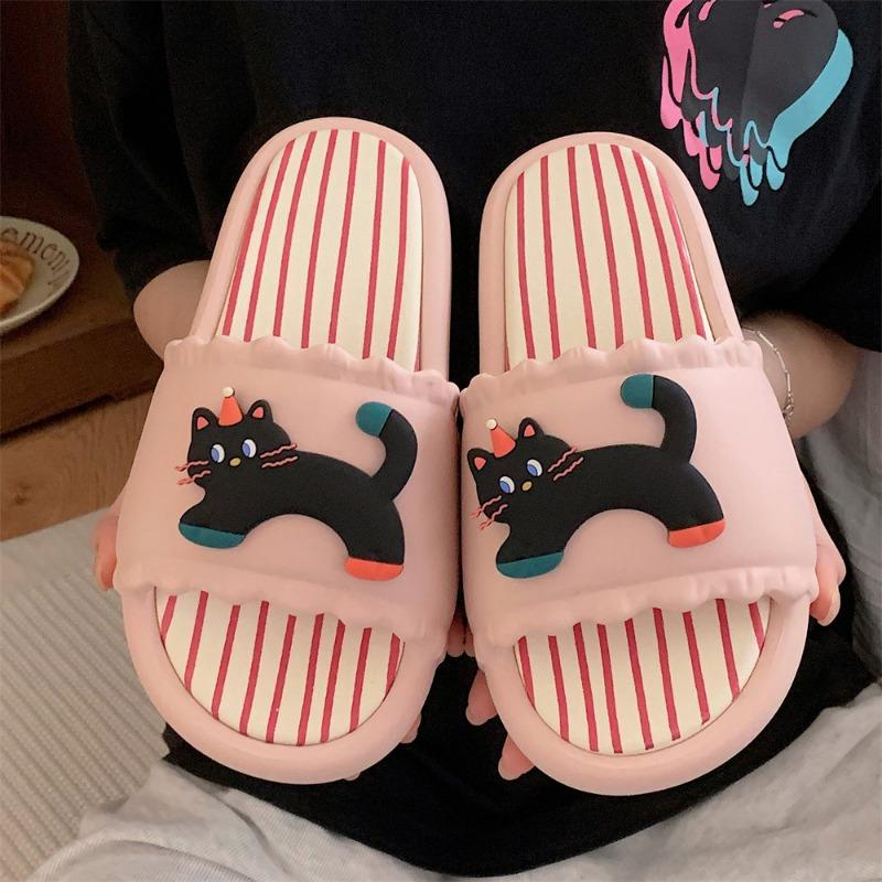 

Новые домашние тапочки, мультяшные милые тапочки на мягкой подошве, удобные шлепанцы для крутых девушек 40-41 розовый