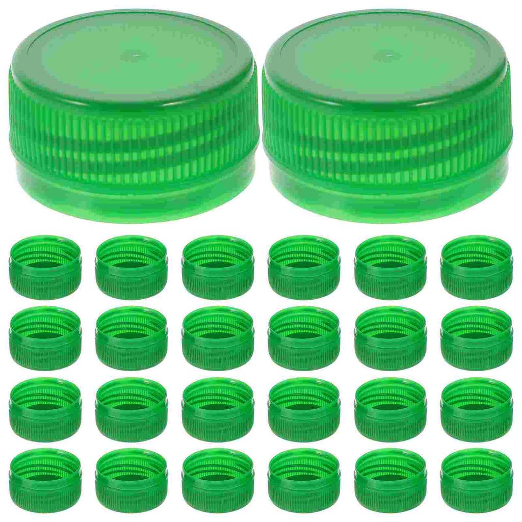 100 Pcs Bottle Cap Plastic Lids for Water Caps Colorful Accessories Pp Child Sealing