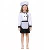 Disfraz de Chef para Niños Uniforme Blanco de Cocinero Panadero Disfraz de Fiesta Halloween Día de la Carrera Atuendo para Representación Teatral
