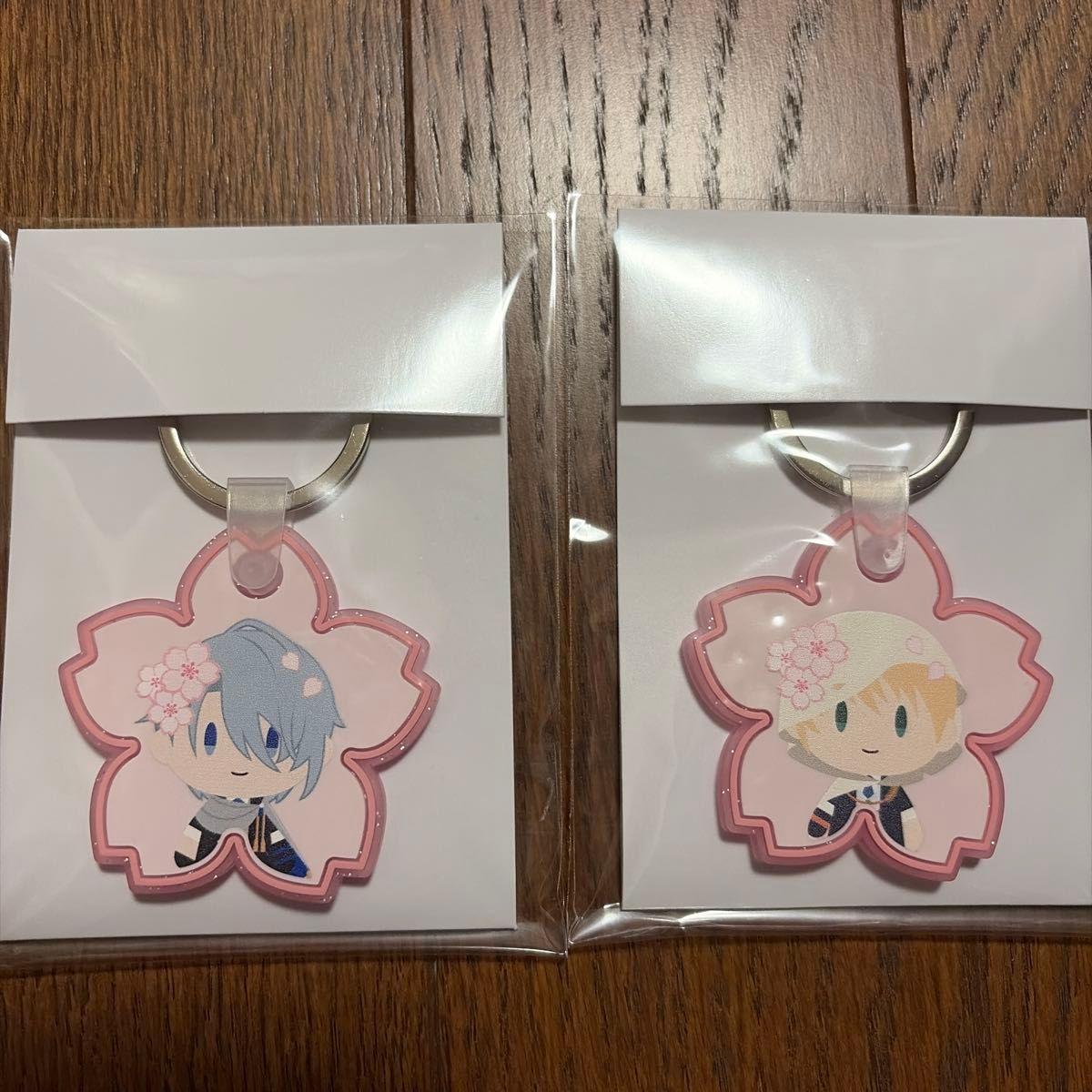 Used Sakura motif character rubber strap set of 2