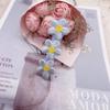 Korean Embroidered Floral Bangs Clip - Duckbill Hair Accessory for Girls