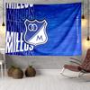 Blue And White Shield Millonarios Tapestry, Unique Design Tapestry, Wall Decor for Bedroom,Livingroom, Playroom,Heartwarming Fan Holiday Gifts