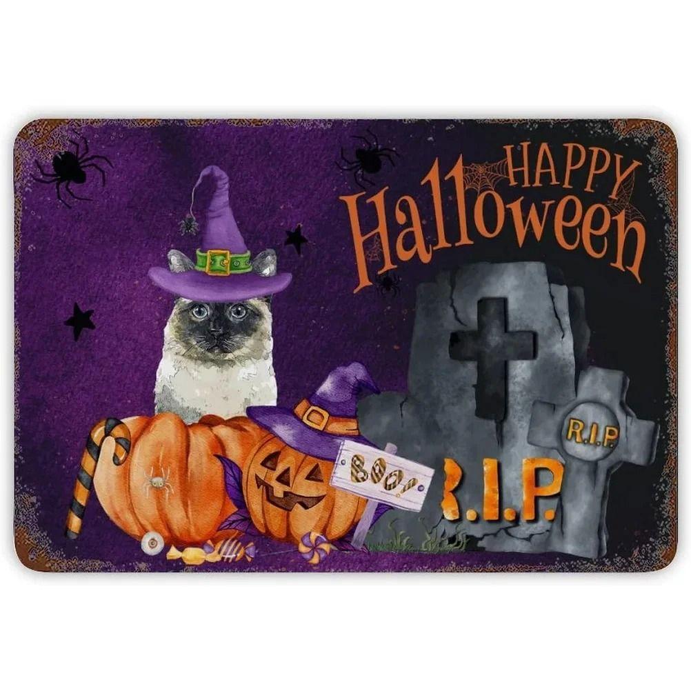 Halloween Pet Costume Metal Tin Sign Party Home Decor