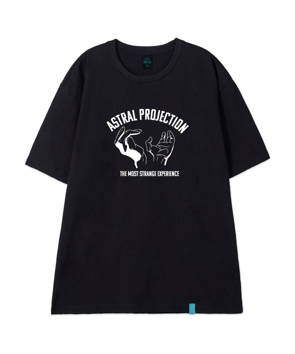 Astral Projection [Astral Hands] Cotton Loose Fit Short Sleeve T-Shirt_Black M
