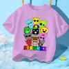 Sprunki Kids Tshirt Fashion Cartoon Figure Boys Girls Clothes Summer Round Neck Short Sleeve Tshirt Sprunki Childrens Clothing