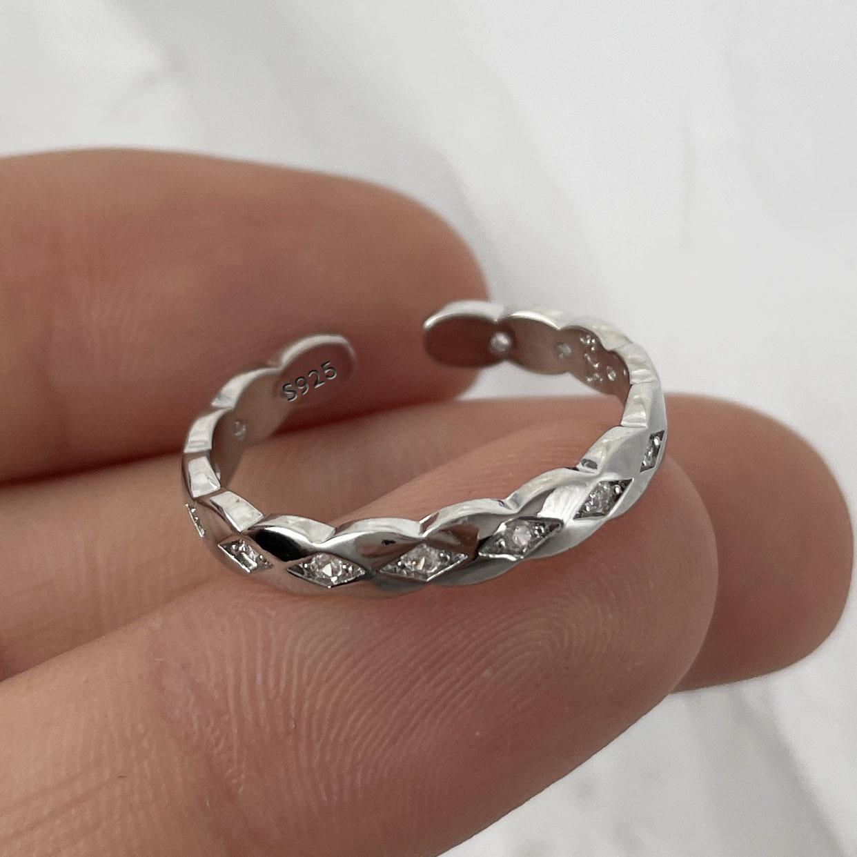 

925 Sterling Silver Rings for Women Couple Minimalist Handmade Simple Gold Zircon Ring Party Jewelry Gift Prevent Allergy resizable