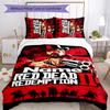 3pcs Custom Name Red Dead Redemption Bedding Set Duvet Cover Closure Includes 1 Duvet Cover & 2 Pillowcases for All Seasons Bedroom Decor