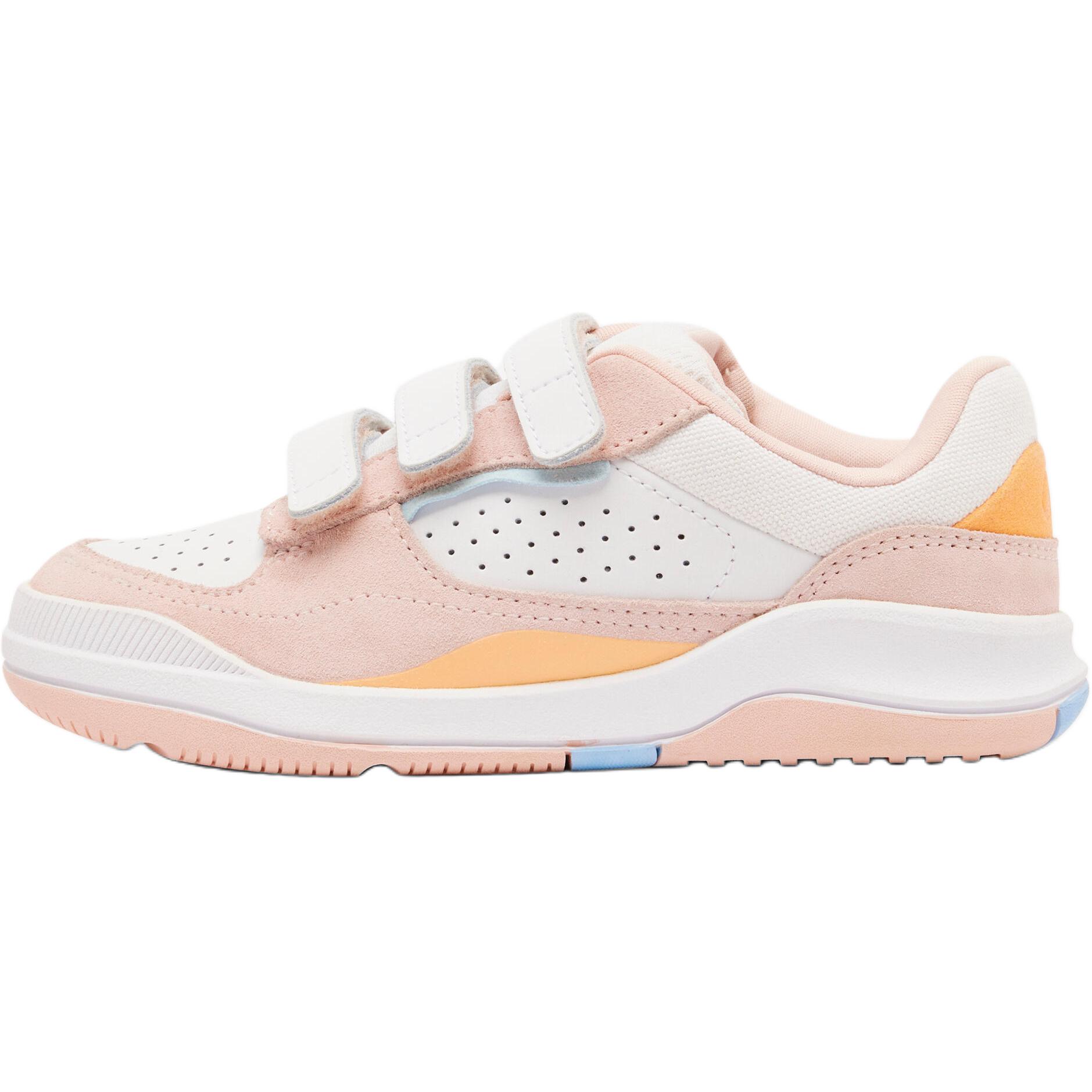 

Decathlon Кеды на липучках Playventure City Sports Нескользящие и износостойкие низкие кеды Розовые Белые Детская модель 34