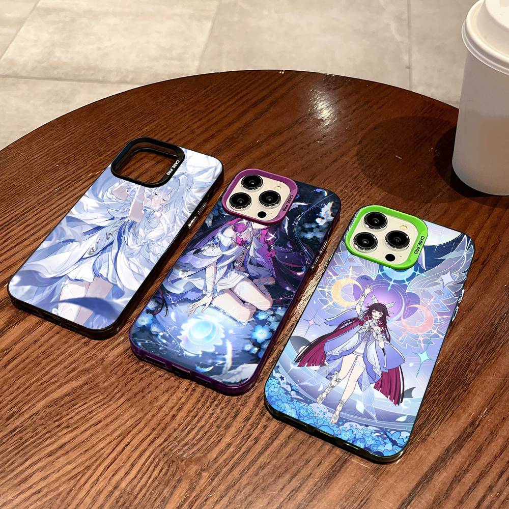 Genshin Impact Columbina Phone Case For IPhone 17 16 15 14 13 12 11 Pro Max Plus Color Silver Cover