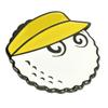 Golfball Hutclip Marker Abnehmbarer Golfkappenclip Marker für Männer Frauen Golfer Golf Zubehör Zubehör Gelb
