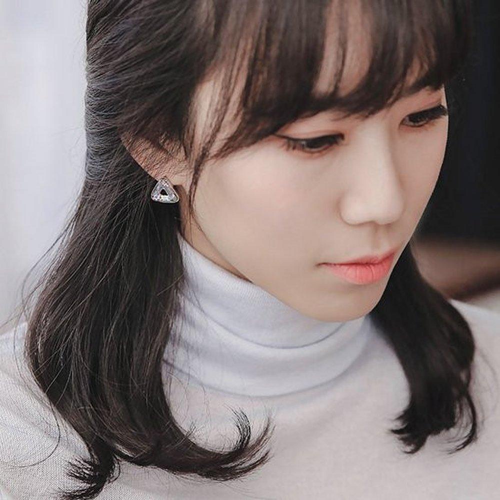 

J.Lauren 9Be0008 Triangle Silver Earrings