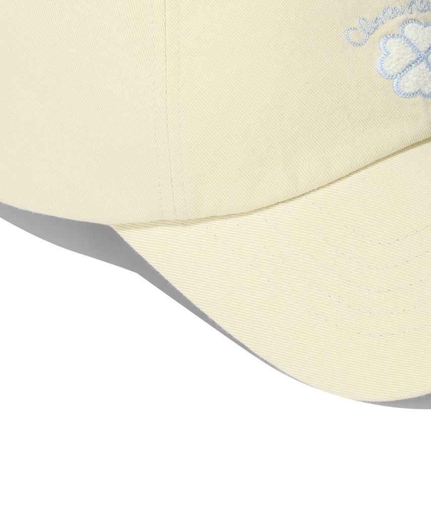 COVERNAT WOMAN Clover Heart Boucle Embroidery Ball Cap Yellow