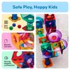 PicassoTiles Marble Run Magnetic Tiles 100 Pieces Race Track Toy STEM Building Learning Education Magnetic Building Kids Educational Kit for Boys