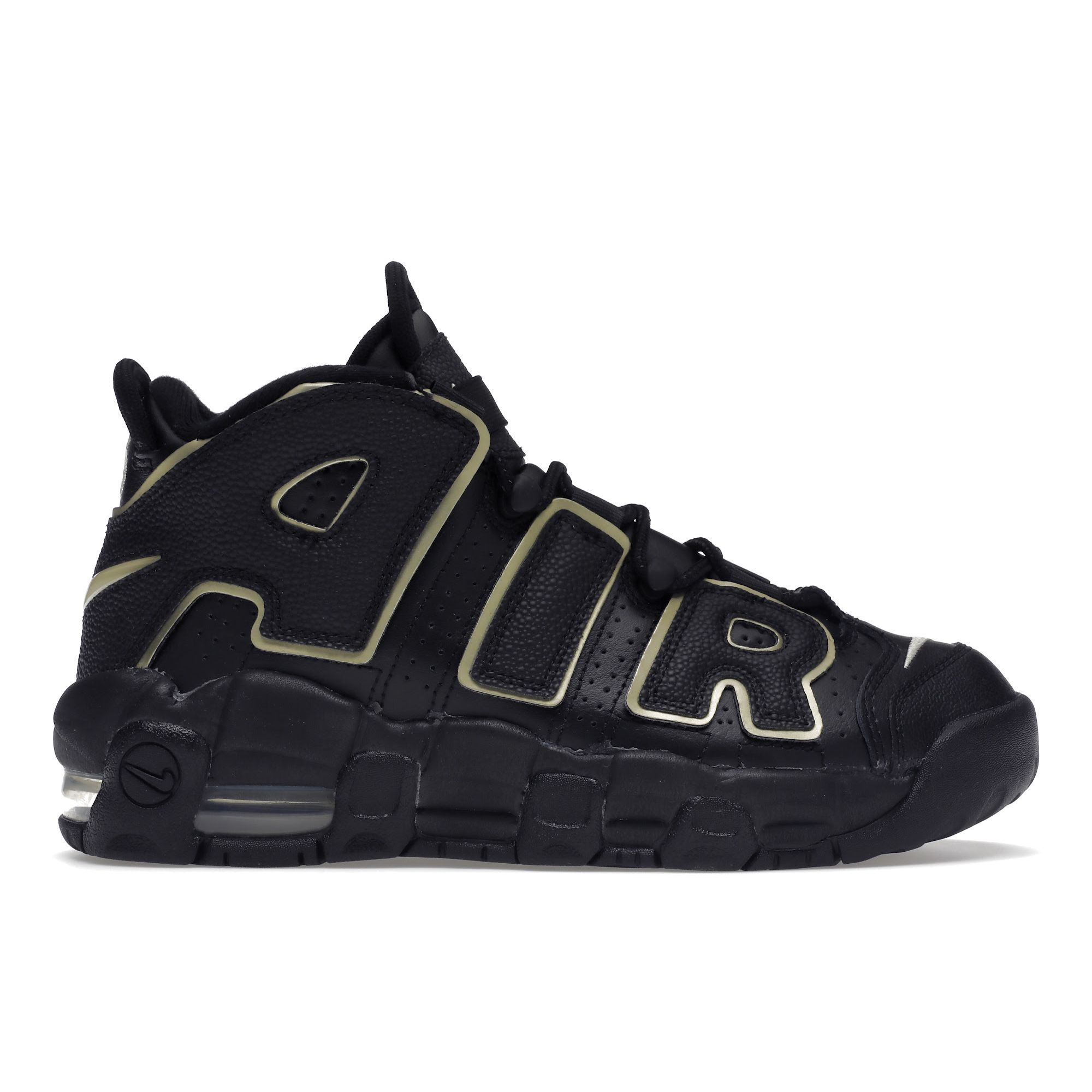 

Кроссовки Nike Air More Uptempo GS Black Metallic Gold Star White DD3038-001