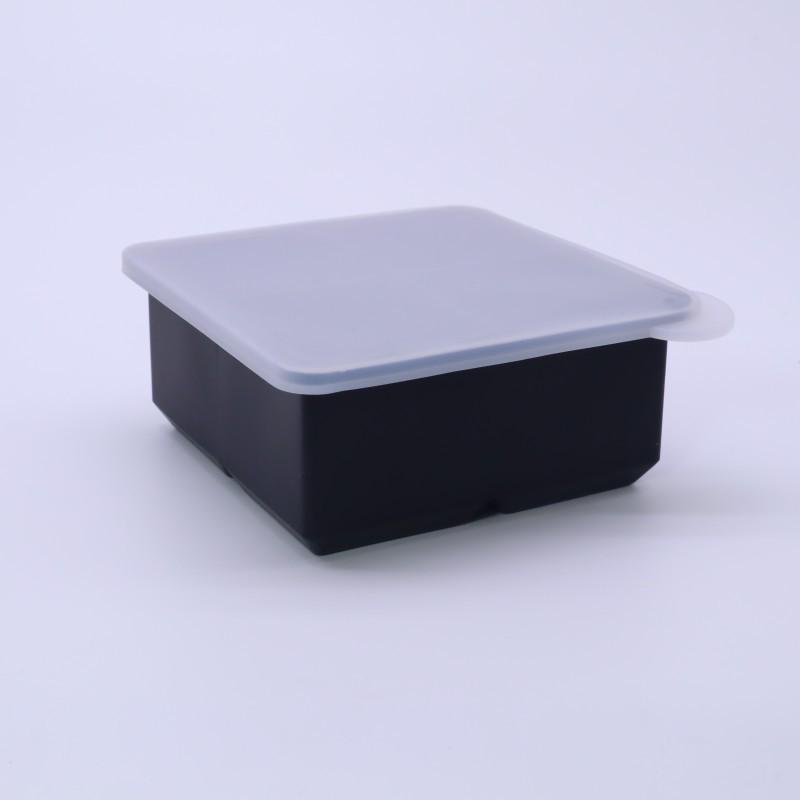 Silicone Ice Cube Mold with Lid - Food Grade Storage Box for Ice & Baby Food