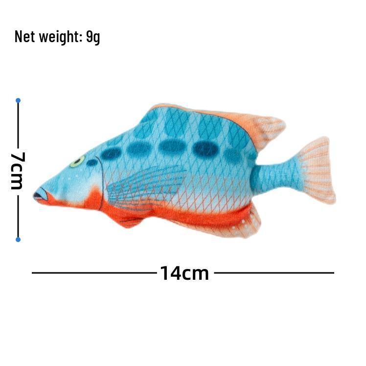 New Catnip Plush Toy: Cat Grass-Infused, Bite & Scratch Resistant, Self-Entertaining Doll for Cats