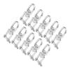 10Pcs Rotating Snap Stainless Steel Double Ended Swivel Hook Shackle Rigging Accessories M5