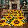 Bright Sunflower Floral Printed Carpet Non Slip For Kitchen Living Room Bedroom Cloakroom Lounge Home Decor Floor Mat