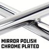 Heavy Duty 4-Way Tire Iron Wrench – Lug Tool for Car Tire Repair, Forged Heat-Treated Carbon Steel, Chrome Plated, SAE & Metric