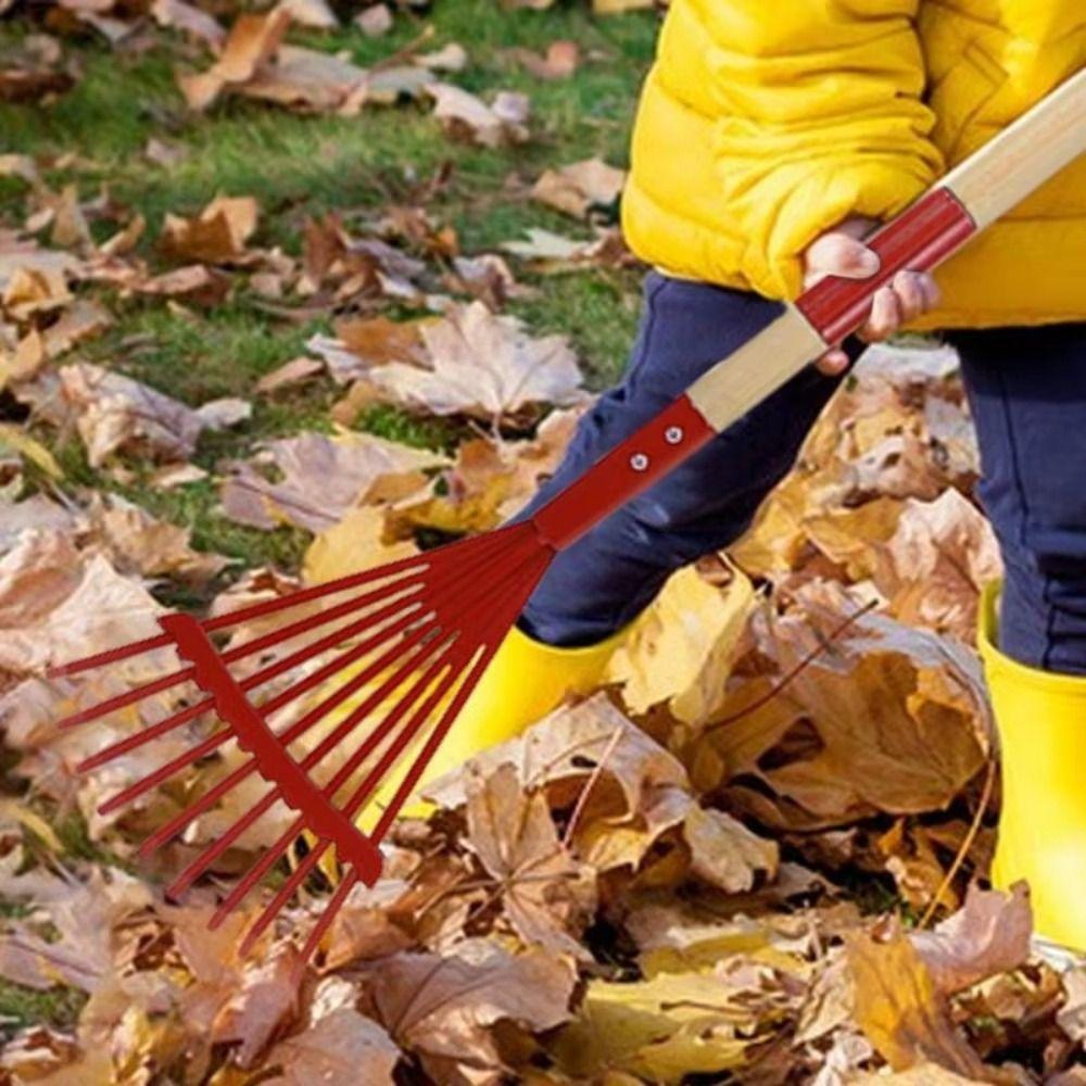 Kid-Friendly Design Small Garden Rake Kit Colorful Kids Rake Set  Safe for Kids