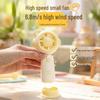 USB Rechargeable Mini Silent Cartoon Handheld Fan for Children - Portable Desktop Electric Toy Fan