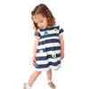 European Style 2025 Girls' Summer Dress - Short Sleeve, Round Neck, Sequin-Embroidered Princess Skirt