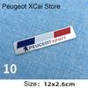Suitable for Peugeot 408 508 RCZ 2008 3008 4007 4008 5008 206 207 301 307 308 GT fender side Aluminum YR sticker car accessories