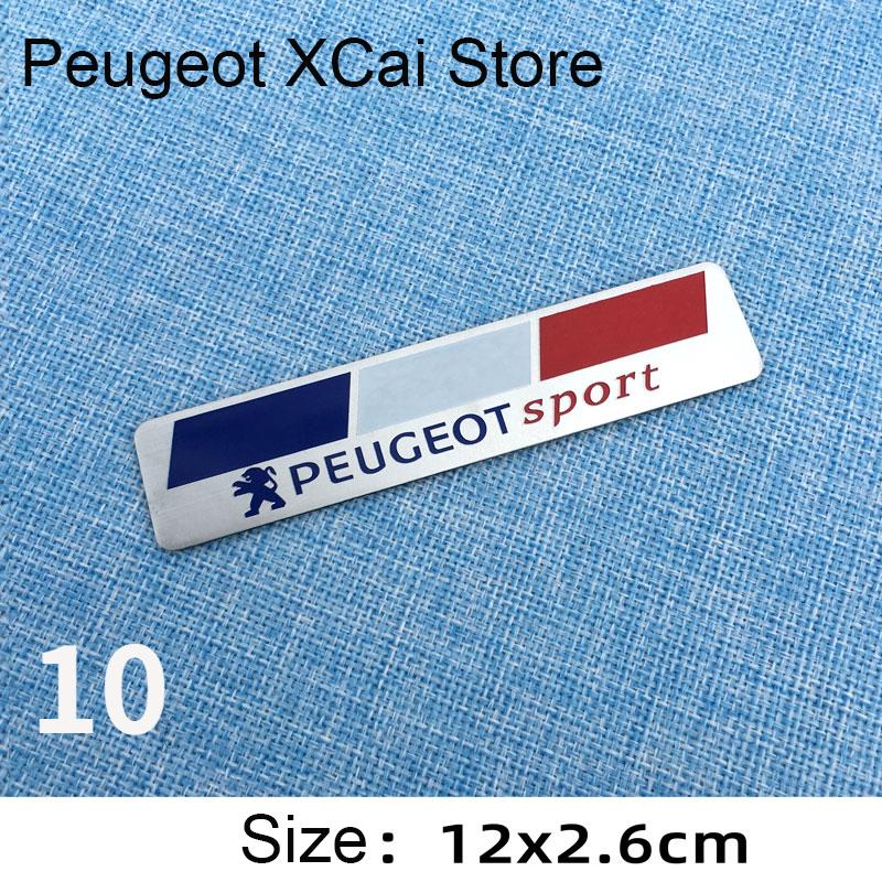 Suitable for Peugeot 408 508 RCZ 2008 3008 4007 4008 5008 206 207 301 307 308 GT fender side Aluminum YR sticker car accessories