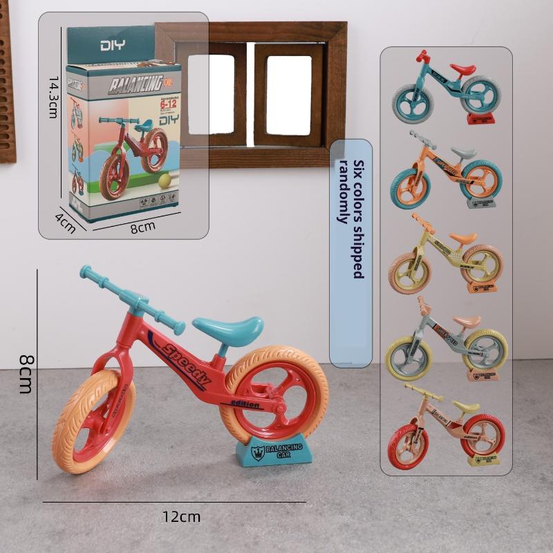 1 Stück Lustiges 3D Mountainbike Modell Puppenhaus Zubehör Für 17cm V1 V2 Puppe Trendiger Kreativer Spleiß-Fahrrad-Schmuck