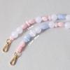 Neue Mode Frau Telefon Zubehör Abnehmbare Blau Perlen Ketten Niedlichen Acryl Luxus Strap Frauen Elegante Telefon Schulter Griff Kette