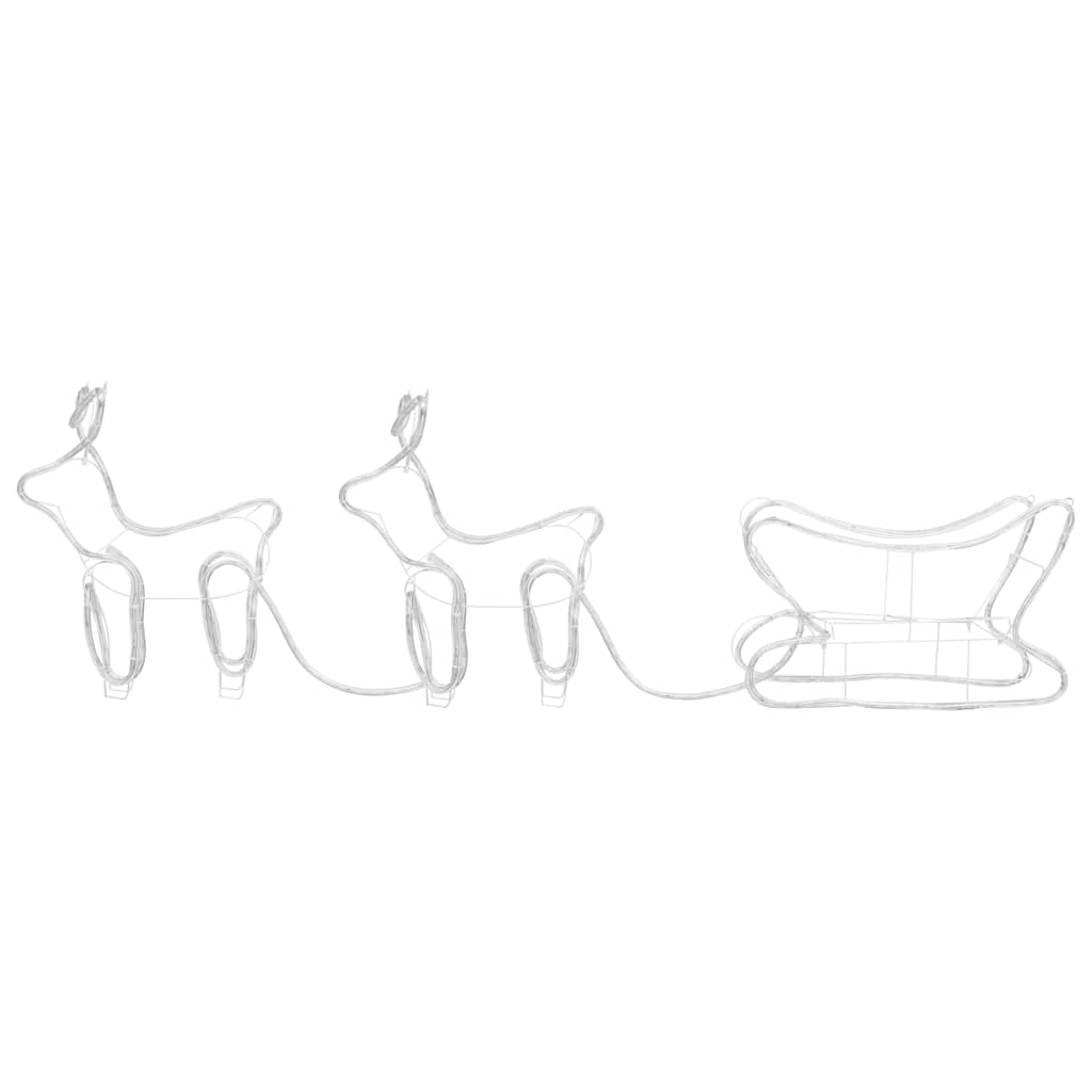 Vidaxl Christmas Outdoor Decoration: Reindeer And Sleigh, 576 LED Diodes
