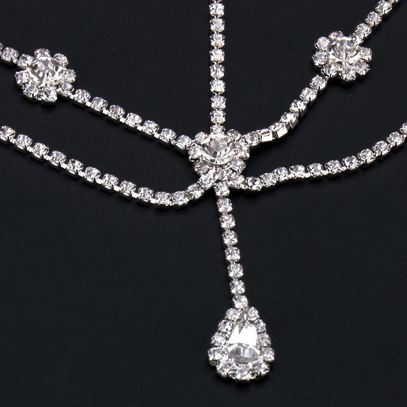 Elegant Rhinestone Forehead Jewelry: Bohemian Bridal Hair Accessories & Versatile Korean-Style Headdress Hairband (2022 Popular).